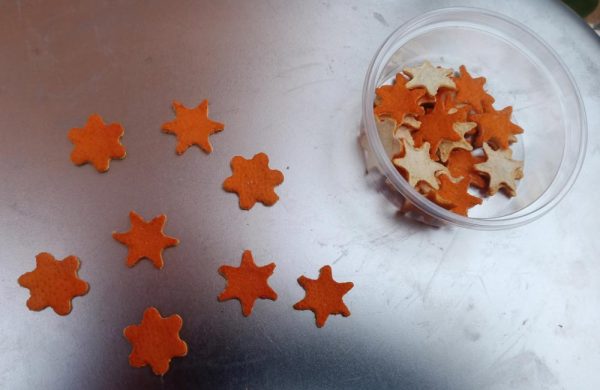 Bild: Sternchen aus Orangenschale