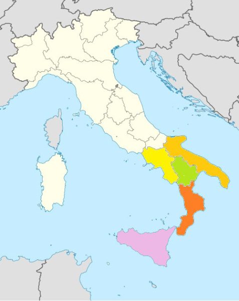 Bild: Gebiete aus denen wir Bio-Früchte beziehen